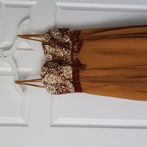 Gold and beaded formal